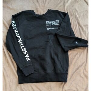 Jeeter Clothing Pass The Jeeter Men's Black Crewneck Sweatshirt Size Small